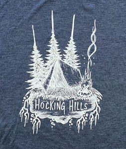 Hocking Hills Camping Tent T-shirt